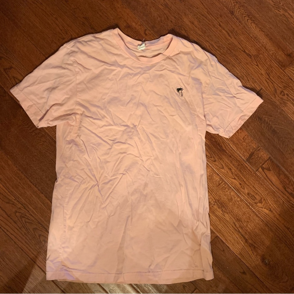 Trophy Eyes pink palm tree tee